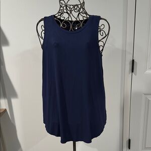 Navy Blue Sleeveless Women's Top